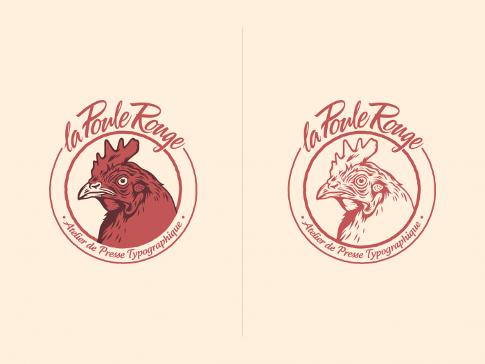 LA POULE ROUGE / ATELIER DE PRESSE TYPOGRAPHIQUE